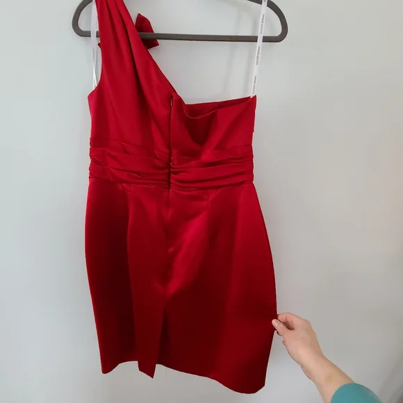 Red Cocktail Dress, Size 14 - Picture 4 of 5